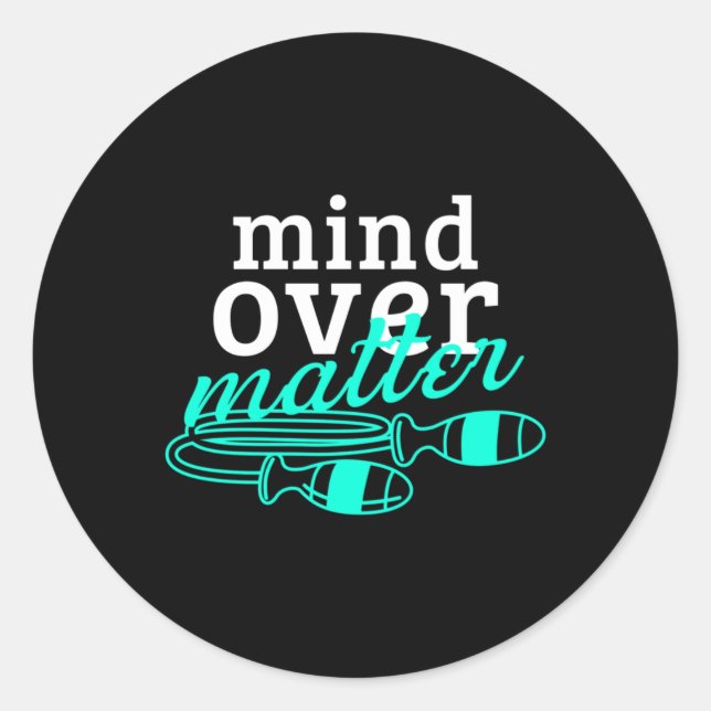Mind Over Evolution Fitness Sticker  (Front)