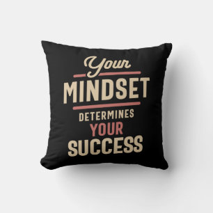 Mind Over Matter - Motivational Quote Design Cushion