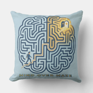 Mind Over Maze – Inspirational Brain Maze Cushion