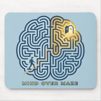 Mind Over Maze – Inspirational Brain Maze Mouse Pad