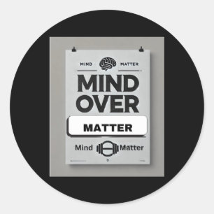 Mind Over Motivational Mantras Sticker 