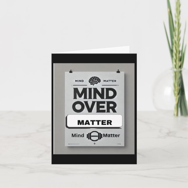 Mind Over Motivational Mantras Sticker  Card (Front)