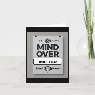 Mind Over Motivational Mantras Sticker  Card