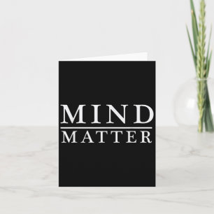 Mind Over Motivational Stoic Philosophy Quote Tee Card