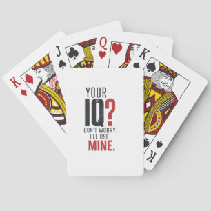 Mind Over Noise – Smart IQ Sarcastic Typography Playing Cards