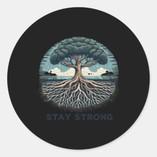 Mind Over - Positive Mental Health Awareness Desig Classic Round Sticker
