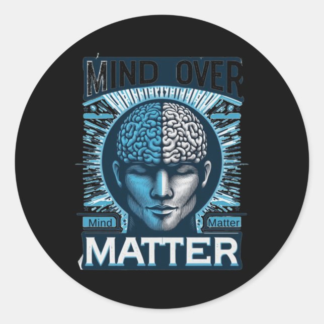 Mind Over Sticker19  Classic Round Sticker (Front)