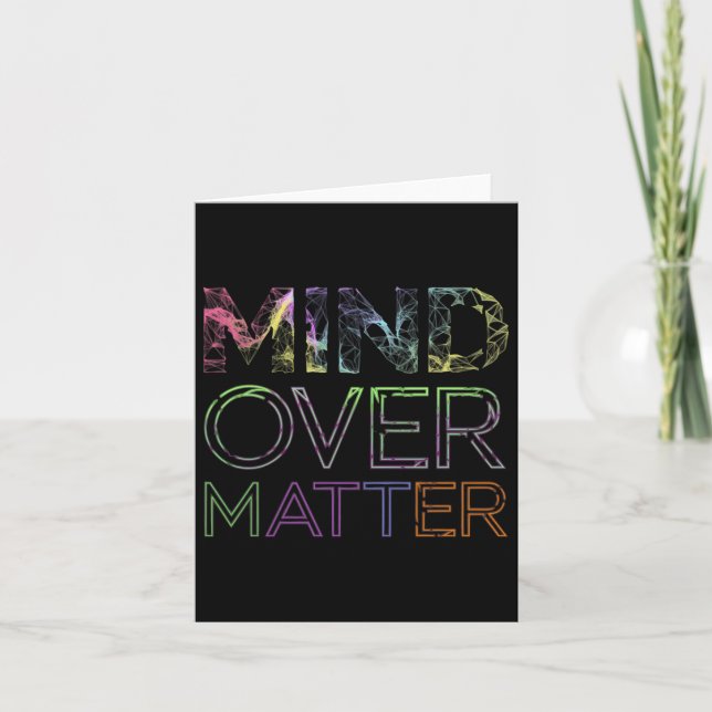 Mind Over Sticker7  Card (Front)