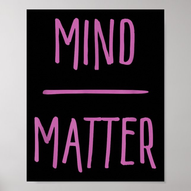 Mind Over Workout Motivation  Poster (Front)