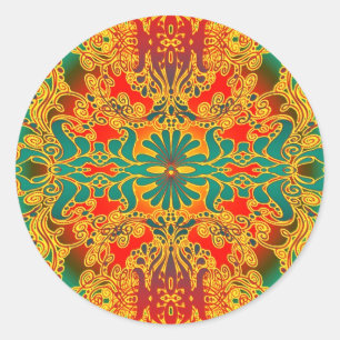 mind stamp classic round sticker