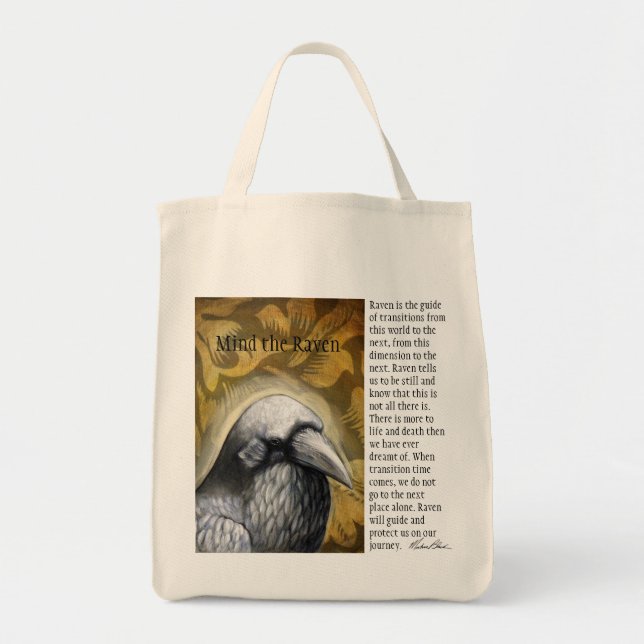 Mind the Raven Tote Bag (Front)