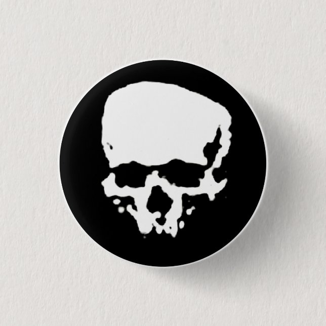 Mind Wither Day signature skull 3 Cm Round Badge (Front)