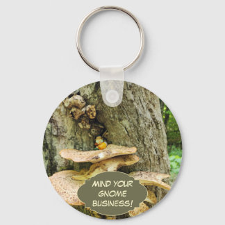 Mind Your Gnome Business Key Ring