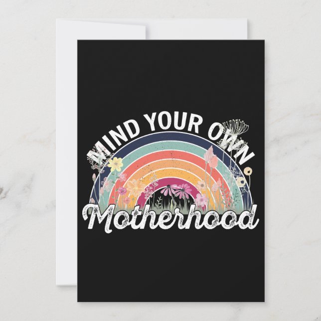 Mind Your Own Motherhood, Mother's Day Gifts, 2/2 Thank You Card (Front)
