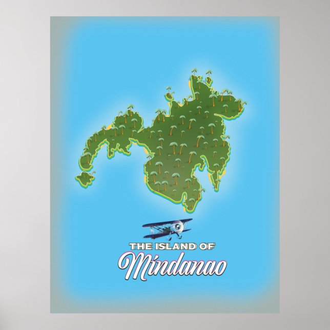 Mindanao Map Poster (Front)