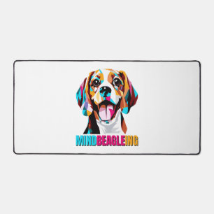 Mindbeagleing Beagle Dog Desk Mat