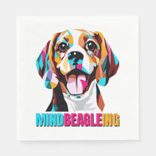 Mindbeagleing Beagle Dog Napkin