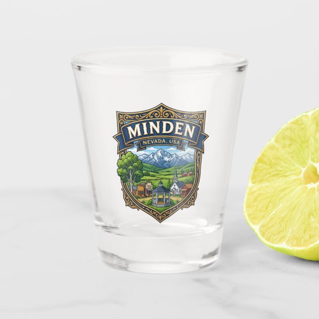 Minden USA Shot Glass (Front)