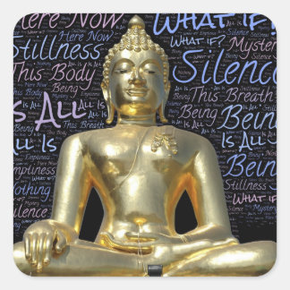 mindful buddha stickers