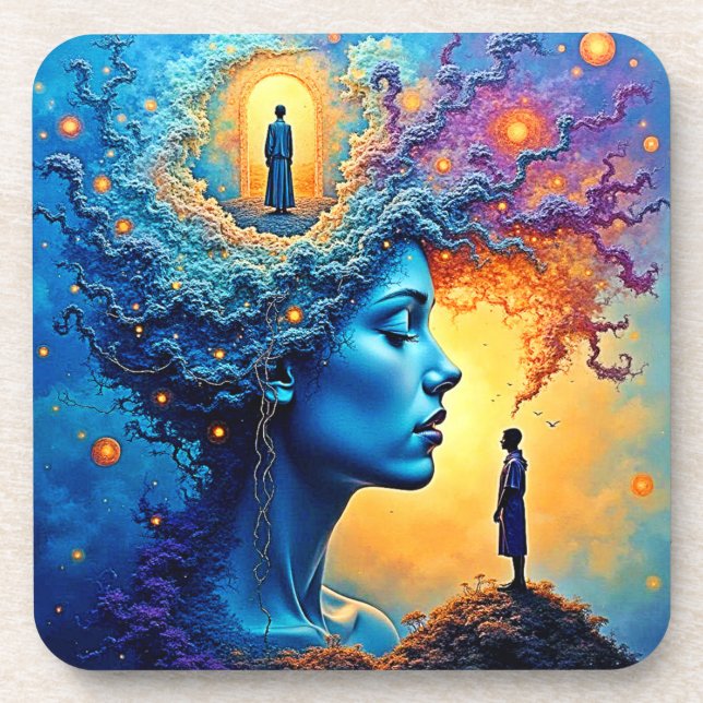Mindful Cosmic Journey Coaster (Front)
