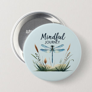 Mindful Journey - Dragonfly Nature 7.5 Cm Round Badge