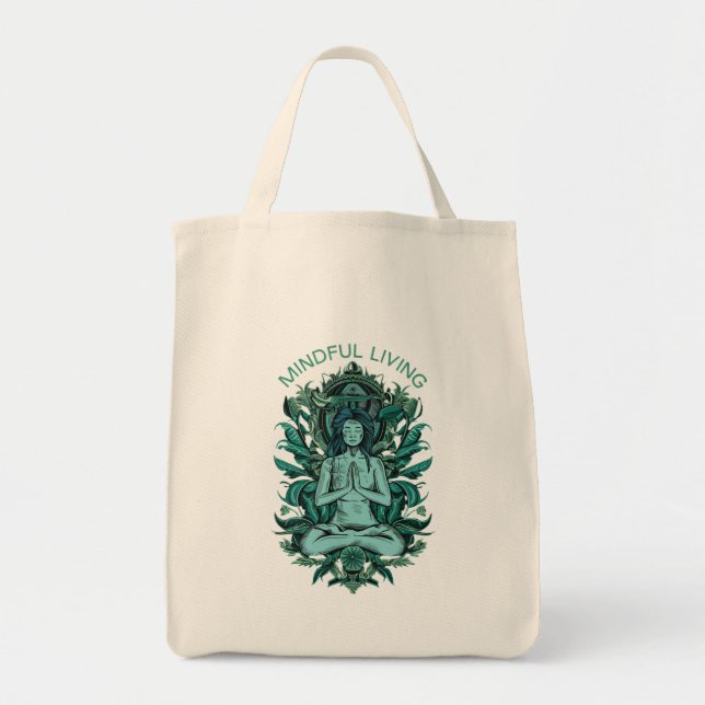 MINDFUL LIVING TOTE BAG (Front)