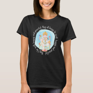Mindful Lotus Ganesh Spiritual Divine Yoga Meditat T-Shirt