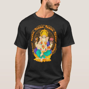 Mindful Lotus Ganesh Spiritual Divine Yoga Meditat T-Shirt