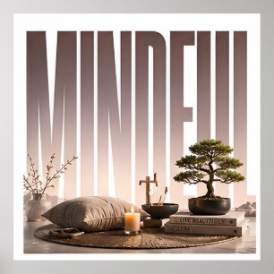 Mindful Luxury Wellness Editorial Graphic Poster