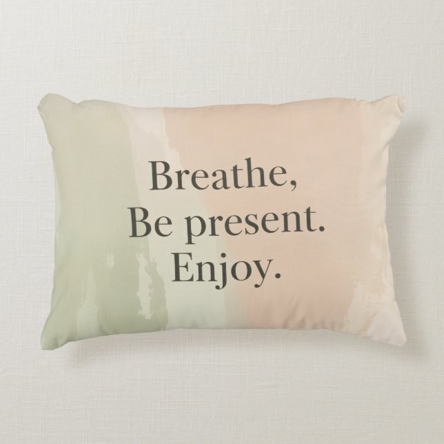 Mindful Message Accent Pillow (Front)