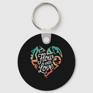 Mindful Movement Flow With Love Yoga Heart Energy Key Ring