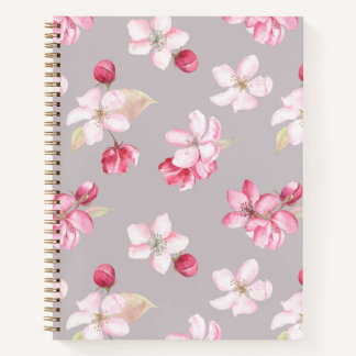 Mindful Pink Cherry Blossom Floral Journal
