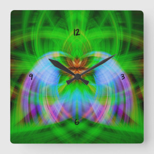 Mindful square wall clock
