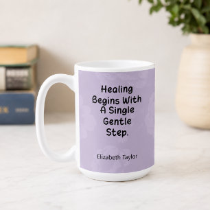Mindful Therapy Steps for a Healing Journey Coffee Mug
