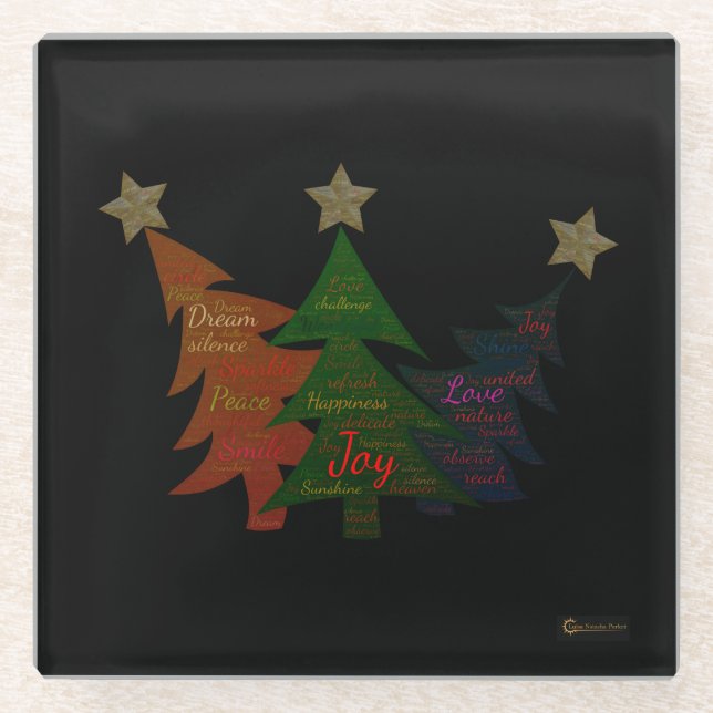 Mindful Word Art - Coasters (Front)