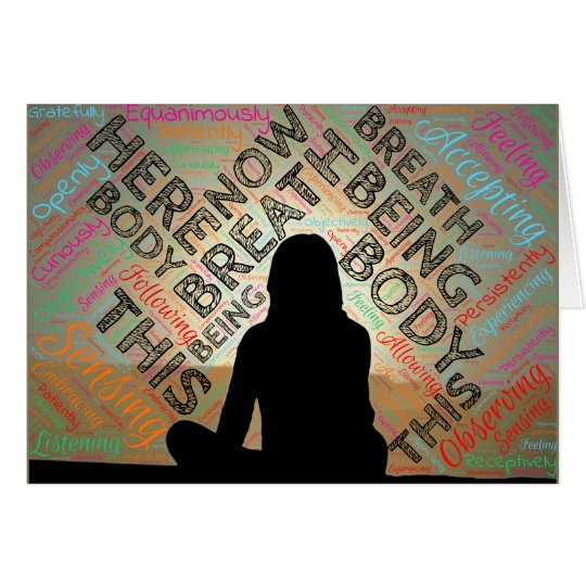 Mindfully Being With What Matters Card
