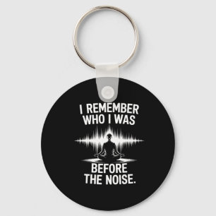Mindfulness Before The Noise Yoga Tee Key Ring
