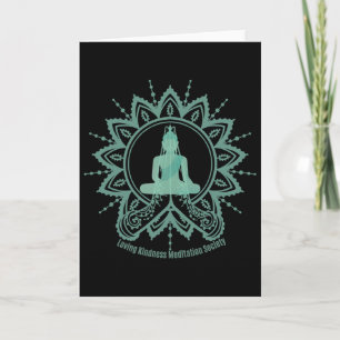 Mindfulness Buddha Buddhism Spiritual Yoga Meditat Card