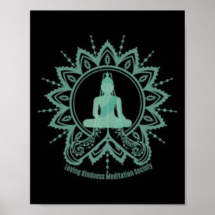 Mindfulness Buddha Buddhism Spiritual Yoga Meditat Poster