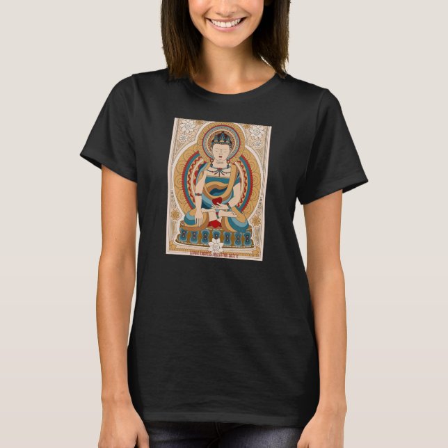 Mindfulness Buddha Buddhism Spiritual Yoga Meditat T-Shirt (Front)