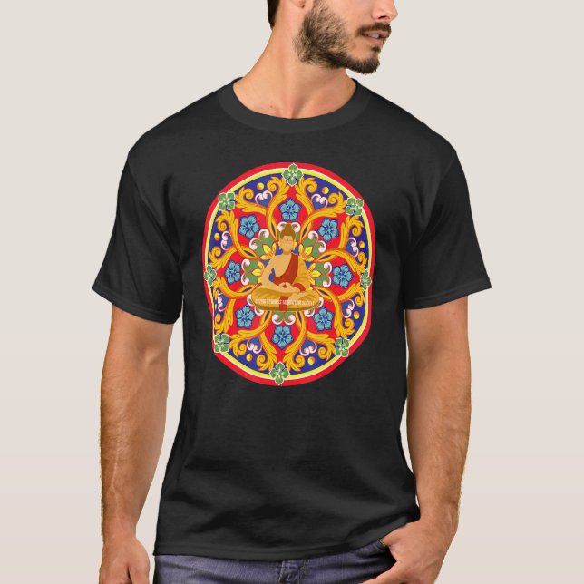 Mindfulness Buddha Buddhism Spiritual Yoga Meditat T-Shirt (Front)