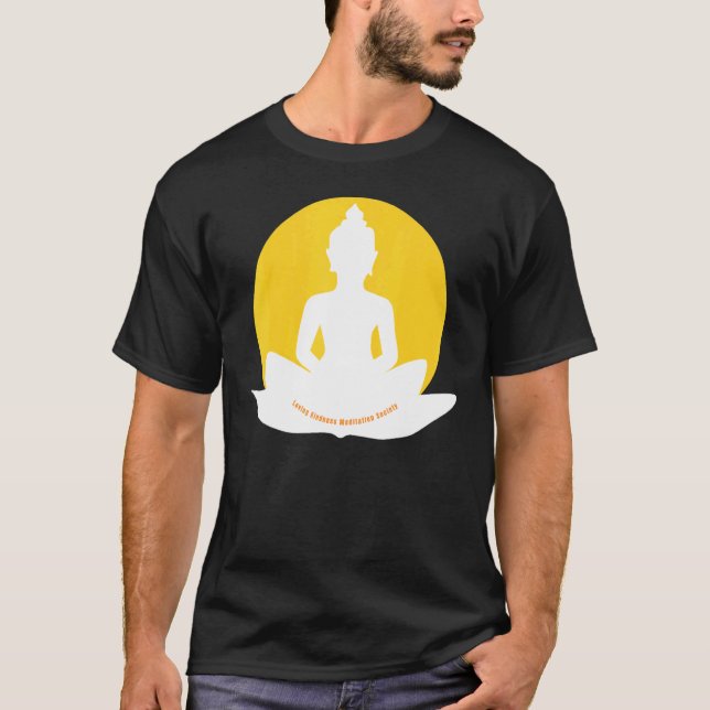 Mindfulness Buddha Buddhism Spiritual Yoga Meditat T-Shirt (Front)