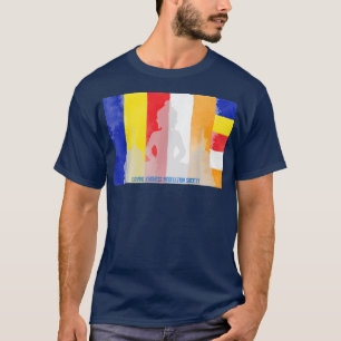 Mindfulness Buddha Buddhist Flag Spiritual Yoga Me T-Shirt