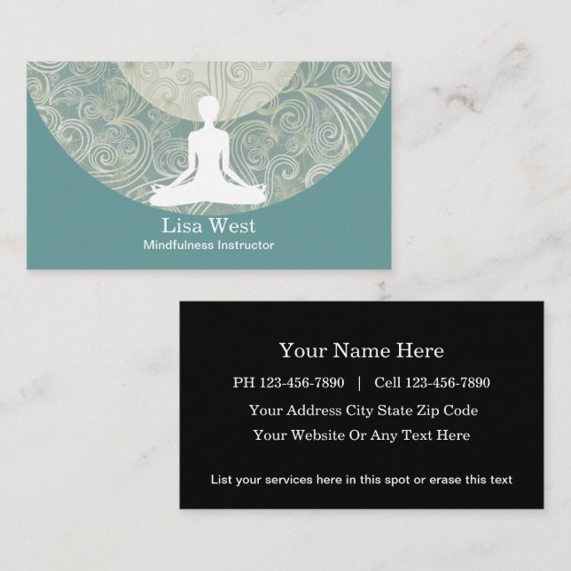 Mindfulness Business Cards (Front/Back)