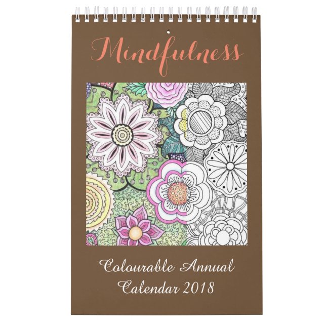 Mindfulness Coloring Calendar 2018 (Cover)