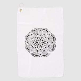 Mindfulness Mandala Design Golf Towel