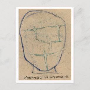Mindfulness of impermanence. postcard