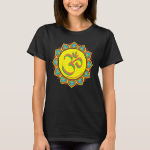 Mindfulness Om Ohm Mandala Buddhism Yoga Meditatio T-Shirt