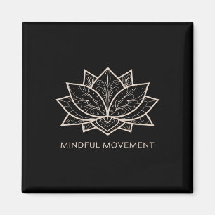Mindfulness Saying Minimal Yoga Tee Mindful Moveme Magnet