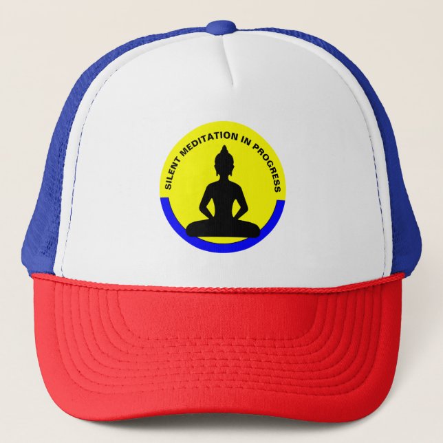Mindfulness & Silent meditation - Buddha /dharma Trucker Hat (Front)